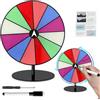 Fancysky Ruota della Fortuna 20 cm, Ruota decisionale Personalizzabile | Ruota decisionale in acrilico con pennarello cancellabile, crea giochi personalizzati per feste, bar ed eventi