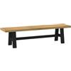 Générique Panca in pino massiccio, 160 x 41 x 45 cm, design a doghe | Legno naturale, finitura opaca, piedi solidi, facile manutenzione, uso versatile sala da pranzo cucina