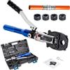 AMZCNC Pinza a crimpare professionale, strumento di crimpatura idraulica con ganasce di crimpatura, contorno a U 16-20-25-32 Set di strumenti di crimpatura, per tubo composito con raccordi a U.