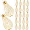 Hemobllo 30 pezzi Mini Paralumi in Ferro Traforato Forma di Lampadina Coprilampade Decorativi per Luci Natalizie Te Rivestimenti Resistenti per Catene Luminose da Interno ed Esterno