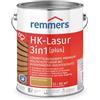 Remmers HK-Lasur 3 in 1 [plus] rovere rustico opaco, 5 litri, vernice per legno, vernice esterna per legno, 3 protezioni per legno con impregnazione + primer + smalto