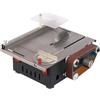 Repomanda Mini sega da tavolo, 200 W, 7 marce, inclinabile, 4 lame per sega in legno, plastica, 33 mm, profondità di taglio 10 nastri abrasivi, sega circolare multifunzione per legno, plastica, alluminio