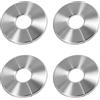 Kaelaxroy 4 coperture per tubi in acciaio inox cromato 22 mm, rosette di finitura adesive per tubi di riscaldamento, tubi dell'acqua, gas, rubinetti, radiatori e tubi di scarico, diametro esterno 65 mm