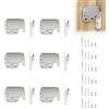 YITYDaMai 6 Pz Mini Fermo a Molla Chiusura, Scrocco a Molla per Armadi Push-to-Open, push pull per ante, mobili da cucina, armadi, finestre; viti incluse