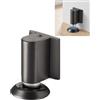 GNVOVIC Fermaporta Magnetico Adesivo, Fermaporta da Pavimento Magnetico Regolabile in Altezza, Fermaporte per Camera da Letto Bagno Cucina, Nero