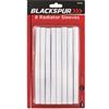 UKDeals Direct Copertura per tubi del radiatore bianca, 15 mm; 19,5 cm di lunghezza, copertura in plastica PVC a scatto, confezione da 8 collari per tubi o manicotti per radiatori personalizzabili