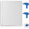 EFUTURETIME Botola Cartongesso 40cm x 40cm Sportello di Ispezione | in Acciaio con Chiave per Parete e Soffitto