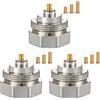 Ancable Adattatore per radiatore M30 x 1,0 su M30 x 1,5 per valvole Oventrop 1011445 - Valvola termostatica per valvola di riscaldamento (3 pezzi)