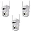 K2 STORE - TELECAMERA IP CAM PTZ WIFI DOPPIA LENTE 3 PEZZI CAMERA DOME WIRELESS ESTERNO SPEED ZOOM CON APPLICAZIONE ICSEE PER AMBIENTI INTERNO ED ESTERNI