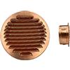 EINSIDE Griglia aerazione tonda con boccaglio e rete anti insetti, ø 100 mm | Rame, Capacità di passaggio d'aria: 37,28 cm²