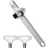 kebitedamai 1 Pz Chiave Valvole Termostatiche per Termosifoni e 2 Pcs 5mm Chiavi Quadrate, Chiave Valvole Termosifoni in Acciaio Inossidabile, chiavi per lo spurgo del radiatore