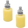 Supertool Rullo guida per cancello scorrevole, 32 x 40 mm, resistente, in nylon, per casa, garage, giardino, 2 pezzi
