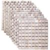 vidaXL Piastrelle Mosaico Crema 30 x 30 cm Marmo, Piastrelle moderne per bagno, cucina, soggiorno: eleganti, resistenti all'acqua, opzioni per interni ed esterni