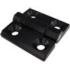 3D24 Cerniera in metallo pressofuso GD-Zn 60 x 60 mm 270° nero verniciato a polvere