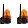 Tuminita 2X Universale 12V-265V LED Segnale di Allarme Luce Stroboscopica Lampeggiante Montaggio A Parete Lampada di Emergenza per Apricancello