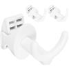 Your Day Mate Ganci a vite per termosifoni rotondi, confezione da 3, in bianco, ganci per termosifoni per tubi di spessore 30 mm, ganci per termosifoni da bagno, gancio per asciugamano, gancio per asciugamano