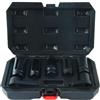 CCLIFE Set di attrezzi per sonde lambda, 7 pezzi, set di chiavi per sonde lambda da 22/27/29 mm, set di chiavi a bussola per sensore in acciaio CR-MO, attacco da 1/2 e 3/8, set di inserti speciali