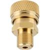 eMagTech 1/8 BSPP Filettatura Maschio Adattatore Spina a Disconnessione Rapida 8MM Ottone Connettore Femmina Connessione Rapida per Pistole Ad Aria PCP 26.5x18x14mm
