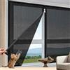 LXHGVKHJ Zanzariera In Fibra Di Vetro Per Porte Modello Con Cerniera, Zanzariera Resistente Agli Animali Domestici Lavabile, Facile Da Installare Autoadesiva Schermo Anti-insetti(Black,65x75cm)
