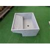 Generico Vasca con lavatoio-pilozzo uso lavanderia in cemento grigio cm 70X62X30 H