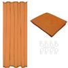 GX GARGIX Tenda Zanzariera telo mosche porta balcone finestre moschiera (Cap/Arancione)