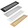 YQYHNB 4 Pezzi Griglie Di Ventilazione, Griglia Aerazione, Alluminio 80x300mm, Griglia Di Ventilazione Per Mobile Rettangolare Per Mobili, Credenza，Scarpiera, Porta(Nero,100 * 500)