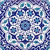 Cerames Piastrelle cucina e bagno decorate in ceramica Cerames Taner 20x20 cm | Rivestimenti Iznik colorati, 1 confezione - 0,48m2 (12 pezzi), mattonelle decorative ideale per cucina o bagno, rustico