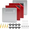 SRunDe 4 Pezzi 4x4CM Ganci da Muro per Appendere Quadri Pesanti | Capacità di Carico 1 kg per Montaggio Quadri Immagini Specchi Appendere Foto Certificati Specchi Dipinti Pannelli Decorativi