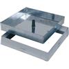 MED BUILDING SOLUTIONS MED Chiusino Sigillo Porta Pavimento Coperchio Botola A Scomparsa Zincato, LEGGERO 10/10 Misura CM 23X23