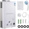 LeadGoods 16L Scaldabagno a Gas GPL Propano, Modalità Inverno ed Estate, 32KW Scaldabagno Parete Senza Serbatoio con kit doccia, All'aperto Portatile Scaldacqua Istantaneo Automatico, per campeggio, camper