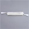 TYMYW Tubo Flessibile per Doccino Bidet Flessibile Doccia Retrattile Flessibile A Spirale con Connettore in Ottone Flessibile Doccia A Molla,Bianco,1,5 M