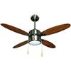 Zephir ZFS4108M Ventilatore da Soffitto con Lampada, Marrone