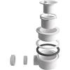 BALNEO Sifone per Piatto Doccia, Piatto Doccia, Materiale ABS, Facile da Pulire, Altezza 87mm, per Scarico Doccia, Piatto in Pietra. Adatto per i Piatti Doccia BALNEO Stone Tray