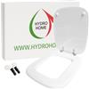 HYDRO HOME Copriwater Compatibile Rio Dolomite ECO, Tavoletta Wc In Legno Verniciato Con Cerniere Regolabili,Asse Wc Colore Bianco HYDRO HOME