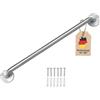 INTIRILIFE portasciugamani in Acciaio Inox Spazzolato - Lunghezza 100 cm e Diametro Asta 19 mm per Foratura - portasciugamani Porta Asciugamani Bagno Sauna Cucina, Montaggio a Parete