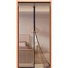YZXCMHJ Zanzariera Magnetica per Porta Finestra 140x260cm,Tenda Zanzariera a Calamita, Facile Installazione, Chiusura Automatica, Anti-Insetti, per Bambini e Animali Domestici, Aria Fresca in Casa,Marrone