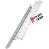 Lun Fix Set di 10 connettori angolari, 40 x 290 mm, zincati, sinistra | per travi pesanti