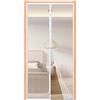 YZXCMHJ Zanzariera Magnetica Porta Finestra,100x270cm Tenda a Calamita per Balcone, Facile Installazione Senza Fori, Chiusura Automatica, Protezione Insetti, Bianco, per Soggiorno e Terrazzo