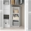 Furinno Reed Armadio multiuso a 3 ripiani aperti e contenitore per vestiti, organizer per riporre gli oggetti, Bianco