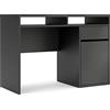 Tvilum Scrivania Function Plus, Truciolato, Nero Opaco, Large