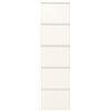 KARE Design Scarpiera Caruso, Crema, 5 Scomparti Basculanti Per Max 10 Paia, Salvaspazio, 170x50x15cm, Corridoio, Stanza Da Letto, Stile Minimalista, Design E Praticità