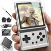 Aivuidbs RG Rotate Retro Handheld Game Console, 3.5 Schermo girevole Android Portable Player, Unisoc T618 Chip 3GB+32GB, Batteria 2000mAh, Corpo in lega di alluminio (RG Rotate-Aurora Silver-NUOVO)