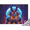 9K4D7V2G Mitologia Egizia Figura Testa di Sciacallo Puzzle 1000 Pezzi Carta per Adulti Arte Fantasy Futuristica Decorazione Casa Relax Regalo 38x26cm/1000pcs