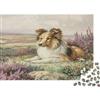 G9X5T3Y7 Cane da Pastore Paesaggio di Campagna Puzzle 1000 Pezzi Puzzle per Adulti Carta per Relax Focus Famiglia Regalo Decorazione Casa 70x50cm/1000pcs