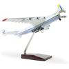 QIYUMOKE Modello di aeroplano in resina 1/280 AN-225 con porta apribile | Iconica livrea cargo aereo da trasporto con espositore per appassionati di aviazione, collezione souvenir