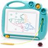 AiTuiTui Lavagna Magica per Bambini, Tavoletta da Disegno Cancellabile Giocattolo Educativo 4 Zone 3 Stampini 1 Penna-Regali di Compleanno di Natale, Azzurro Chiaro
