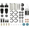 Tamiya 300050746 50746 - Ammortizzatore a Pressione Olio 1:10, con Molle, 2 Pezzi, Colore: Nero