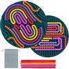 Hysagtek Sensorik Activity Board Pad Hysagtek Scheda Di Attività Sensoriale Tavola da Attività Sensoriale Silicone Activity Toys Pad per Bambini Adulti Fidget Toys