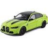 imtfzct BMW M3 Modellino auto in scala 1:18 in pressofuso con cofano, porte e bagagliaio apribili, sedili e specchi pieghevoli, modello da esposizione da collezione, giallo