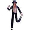 HshDUti Michael Plush MJ Cuscino King of Pop Music Legend Plushies Pop Icon | Gli arti sono mobili Rock King Classic peluche Halloween decorazioni natalizie